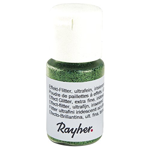 Rayher 39421420 Effekt-Flitter, ultrafein, irisierend, PET, Fläschchen von Rayher