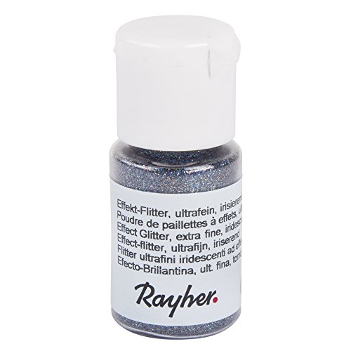 Rayher 39421566 Effekt-Flitter, ultrafein, irisierend, PET, Fläschchen von Rayher
