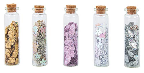 Rayher 39583999 Pailletten Herzen/Blumen, farblich Sortiert, in Box mit 5 Fläschchen, für Dekorationen zur Hochzeit, bunt, 0,8-1cm Rayher 39583999 Pailletten Herzen/Blumen, farblich Sortiert, in Box mit 5 Fläschchen, für Dekorationen zur Hochzeit, bunt, 0,8-1cm von Rayher