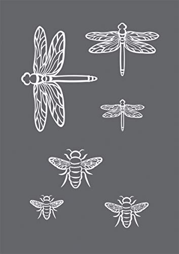 Rayher 45125000 Schablone Insekten, Format DIN A5, mit Rakel, sie bdruck-Schablone, Malschablone, selbstklebend Rayher 45125000 Schablone Insekten, Format DIN A5, mit Rakel, sie bdruck-Schablone, Malschablone, selbstklebend von Rayher