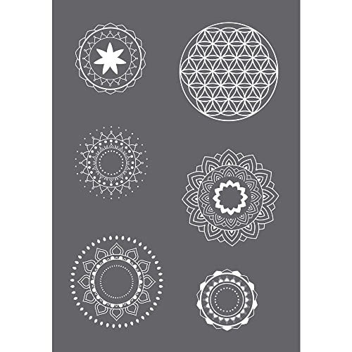 Rayher 45133000 Siebdruck-Schablone Mandala A5, 1 Schablone+1 Rakel, SB-Btl, Farblos Rayher 45133000 Siebdruck-Schablone Mandala A5, 1 Schablone+1 Rakel, SB-Btl, Farblos von Rayher