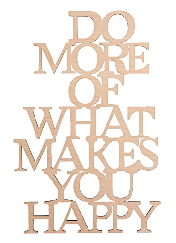 Rayher Hobby Rayher Deko-Holzschrift "Do more of what makes you happy", 12,8x19,7cm, FSC 100%, Braun, 46314000 Rayher Hobby Rayher Deko-Holzschrift "Do more of what makes you happy", 12,8x19,7cm, FSC 100%, Braun, 46314000 von Rayher