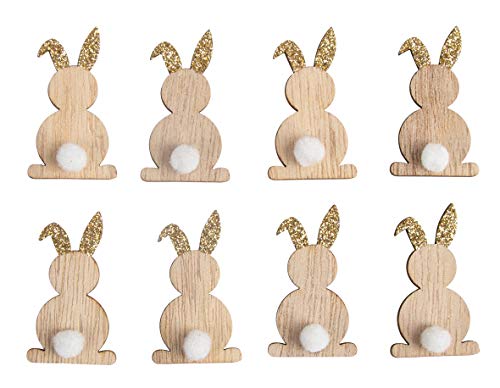 Rayher 46588617 Holz-Streuteile Hasen mit Glitzerohren, 4,5 cm, Btl. 8 Stück, mit Klebepunkt, Holzstreuteile, Tischstreuer, Tischdeko, Tischschmuck, Ostern Rayher 46588617 Holz-Streuteile Hasen mit Glitzerohren, 4,5 cm, Btl. 8 Stück, mit Klebepunkt, Holzstreuteile, Tischstreuer, Tischdeko, Tischschmuck, Ostern von Rayher