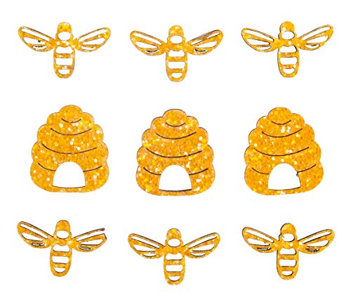 Rayher 46590166 Holz-Streuteile Bienen und Bienenkorb, honiggelb, 3 cm, Btl. 9 Stück, mit Klebepunkt, Holzstreuteile, Tischstreuer, Tischdeko, Tischschmuck Rayher 46590166 Holz-Streuteile Bienen und Bienenkorb, honiggelb, 3 cm, Btl. 9 Stück, mit Klebepunkt, Holzstreuteile, Tischstreuer, Tischdeko, Tischschmuck von Rayher