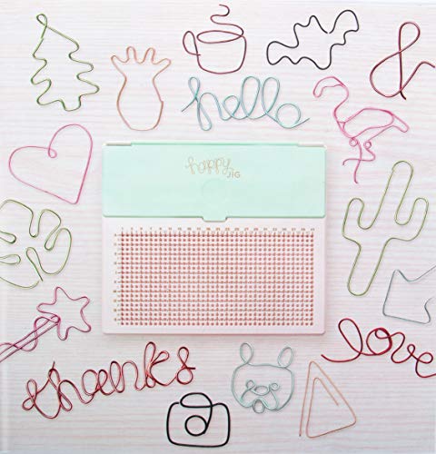 Rayher 50114000 Happy Jig - Drahtbiege Steckbrett, We R Memory Keepers, 100-teilig, 19 x 17 cm, zum Biegen von Draht, für Wörter, Formen, Motive usw, Sortiert Rayher 50114000 Happy Jig - Drahtbiege Steckbrett, We R Memory Keepers, 100-teilig, 19 x 17 cm, zum Biegen von Draht, für Wörter, Formen, Motive usw, Sortiert von Rayher