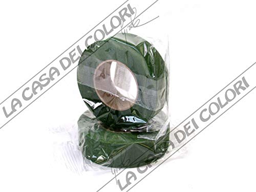 Rayher 5104514 Flora-Kreppband, oliv, Rolle 27,5 m, Breite 26 mm, im SB-Beutel, Flower Tape, Floristenband, praktisch für Floristik- und Bastelarbeiten von Rayher