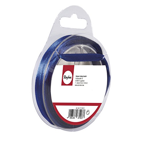 Rayher 5521310 Satinband, 7mm, SB-Rolle 10m, d.blau Rayher 5521310 Satinband, 7mm, SB-Rolle 10m, d.blau von Rayher