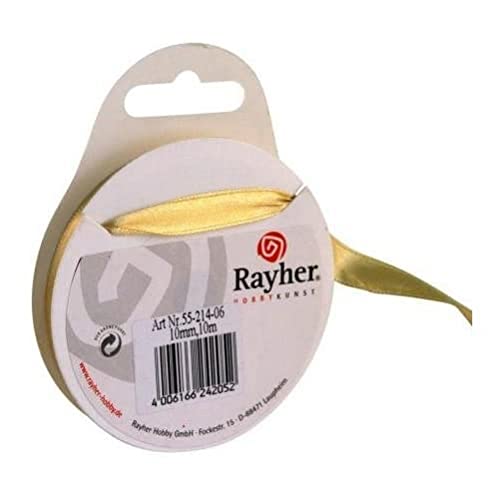Rayher 5521406 Satinband, 10mm, SB-Rolle 10m, gold Rayher 5521406 Satinband, 10mm, SB-Rolle 10m, gold von Rayher