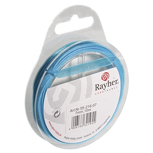 Rayher 5521607 Organzaband, 7mm, SB-Rolle 10m, türkis Rayher 5521607 Organzaband, 7mm, SB-Rolle 10m, türkis von Rayher