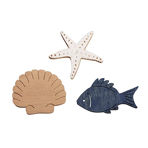 Rayher 56914000 Holz Streuteile Fisch,Muschel,Seestern, 3-3,5cm, sorti Rayher 56914000 Holz Streuteile Fisch,Muschel,Seestern, 3-3,5cm, sorti von Rayher