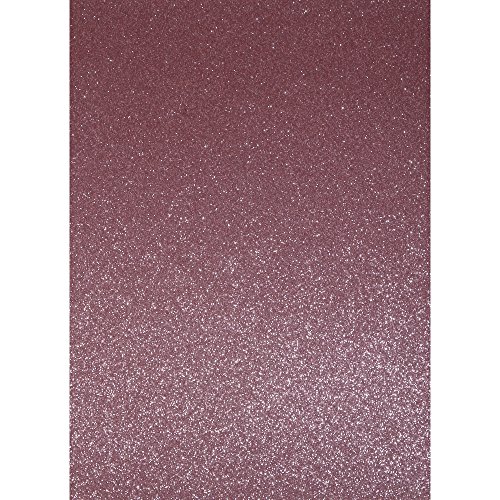 Rayher 57991271 A4 Bastelkarton: Glitter, 210x297mm, 200 g/m2, muschel von Rayher