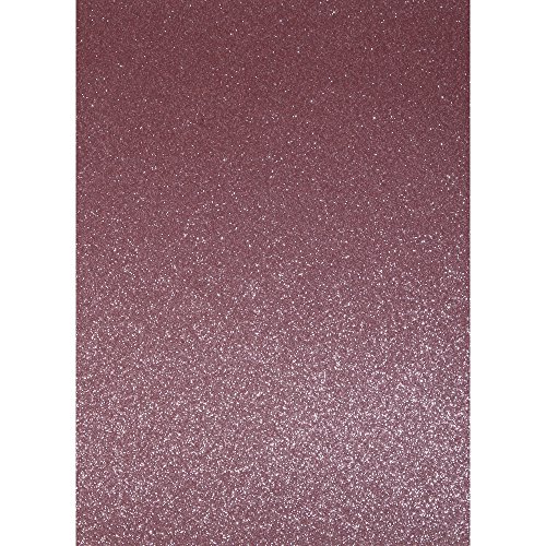 Rayher 57991271 A4 Bastelkarton: Glitter, 210x297mm, 200 g/m2, muschel von Rayher