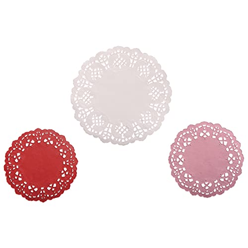 Rayher - 59224000 - Spitzenpapier Set: Rund, SB-Btl 60Stück, weiß/rot/ Rayher - 59224000 - Spitzenpapier Set: Rund, SB-Btl 60Stück, weiß/rot/ von Rayher