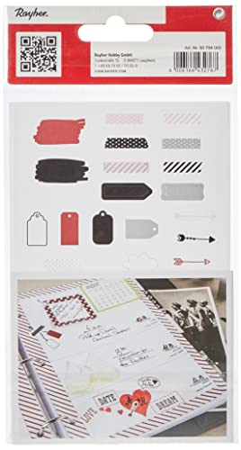 Rayher 60784000 Sticker Worte+Icons, Rot/Rosa/Schwarz, FSC Mix Credit Rayher 60784000 Sticker Worte+Icons, Rot/Rosa/Schwarz, FSC Mix Credit von Rayher