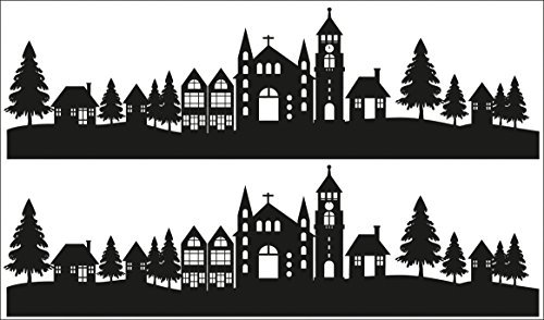 Rayher 60961000 Abziehmotive Lichterstadt, schwarz, hauchdünn, 2 Bögen 10 x 17 cm, Tattoo, Aufkleber, Abziehbild, Wasserschiebebild, für glatte Oberflächen, Glas, Kunststoff, Keramik, Metall, Spiegel Rayher 60961000 Abziehmotive Lichterstadt, schwarz, hauchdünn, 2 Bögen 10 x 17 cm, Tattoo, Aufkleber, Abziehbild, Wasserschiebebild, für glatte Oberflächen, Glas, Kunststoff, Keramik, Metall, Spiegel von Rayher