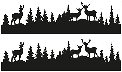 Rayher 60963000 Abziehmotive Waldesruh, schwarz, hauchdünn, 2 Bögen 10 x 17 cm, Tattoo, Aufkleber, Abziehbild, Wasserschiebebild, für glatte Oberflächen, Glas, Kunststoff, Keramik, Metall, Spiegel Rayher 60963000 Abziehmotive Waldesruh, schwarz, hauchdünn, 2 Bögen 10 x 17 cm, Tattoo, Aufkleber, Abziehbild, Wasserschiebebild, für glatte Oberflächen, Glas, Kunststoff, Keramik, Metall, Spiegel von Rayher