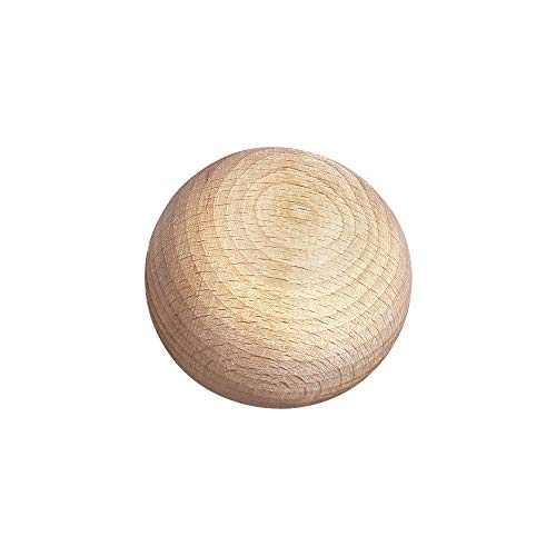 Rayher 6119300 Rohholz-Kugeln, ungebohrt, 60 mm ø von Rayher