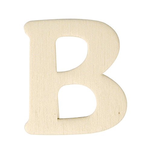 Rayher 6160100 Holz-Buchstaben, 4 cm, B von Rayher