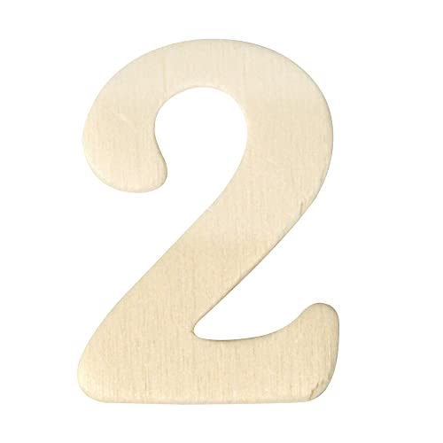 Rayher 6162700 Holz-Zahlen, 4 cm, 2 Rayher 6162700 Holz-Zahlen, 4 cm, 2 von Rayher