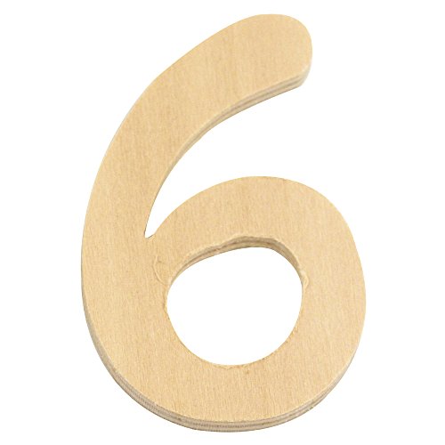 Rayher 6196100 Holz-Zahl, 6 cm, 6 - wurde ersetzt durch: 62231000 Rayher 6196100 Holz-Zahl, 6 cm, 6 - wurde ersetzt durch: 62231000 von Rayher