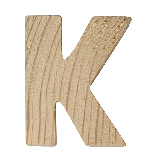 Rayher 6214300 Holzbuchstaben, 5x1cm, K Rayher 6214300 Holzbuchstaben, 5x1cm, K von Rayher