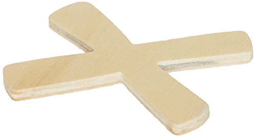 Rayher 62260000 Holz- Buchstabe FSC Mix Credit, 6cm ø, X von Rayher