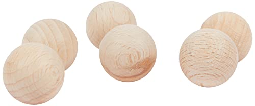 RAYHER HOBBY Rayher 6252400 Rohholz-Kugeln, ungebohrt, 25 mm ø, 6 Stück, Buchenholz, Holzkugeln ohne Loch, zum Basteln und Bemalen, wood RAYHER HOBBY Rayher 6252400 Rohholz-Kugeln, ungebohrt, 25 mm ø, 6 Stück, Buchenholz, Holzkugeln ohne Loch, zum Basteln und Bemalen, wood von Rayher