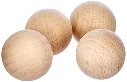 Rayher 6252500 Rohholz-Kugeln, ungebohrt, 30 mm ø, 4 Stück, Buchenholz, Holzkugeln ohne Loch, zum Basteln und Bemalen, beige Rayher 6252500 Rohholz-Kugeln, ungebohrt, 30 mm ø, 4 Stück, Buchenholz, Holzkugeln ohne Loch, zum Basteln und Bemalen, beige von Rayher
