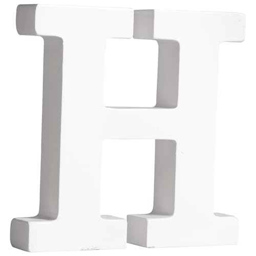 Rayher 62659000 MDF- Buchstabe H, weiß, 11 cm, Stärke 2 cm, 3D-Buchstaben Holz, Holz-Buchstaben groß Rayher 62659000 MDF- Buchstabe H, weiß, 11 cm, Stärke 2 cm, 3D-Buchstaben Holz, Holz-Buchstaben groß von Rayher