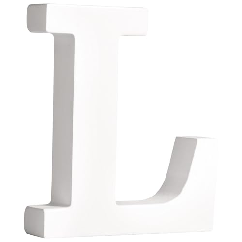 Rayher 62663000 MDF- Buchstabe L, weiß, 11 cm, Stärke 2 cm, 3D-Buchstaben Holz, Holz-Buchstaben groß Rayher 62663000 MDF- Buchstabe L, weiß, 11 cm, Stärke 2 cm, 3D-Buchstaben Holz, Holz-Buchstaben groß von Rayher