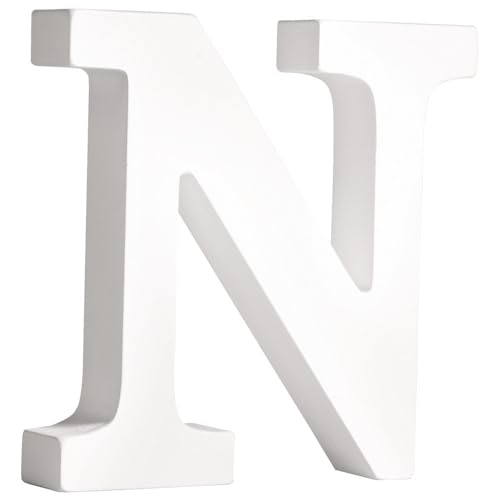 Rayher 62665000 MDF- Buchstabe N, weiß, 11 cm, Stärke 2 cm, 3D-Buchstaben Holz, Holz-Buchstaben groß Rayher 62665000 MDF- Buchstabe N, weiß, 11 cm, Stärke 2 cm, 3D-Buchstaben Holz, Holz-Buchstaben groß von Rayher