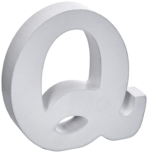 Rayher 62668000 MDF- Buchstabe Q, weiß, 11 cm, Stärke 2 cm, 3D-Buchstaben Holz, Holz-Buchstaben groß Rayher 62668000 MDF- Buchstabe Q, weiß, 11 cm, Stärke 2 cm, 3D-Buchstaben Holz, Holz-Buchstaben groß von Rayher