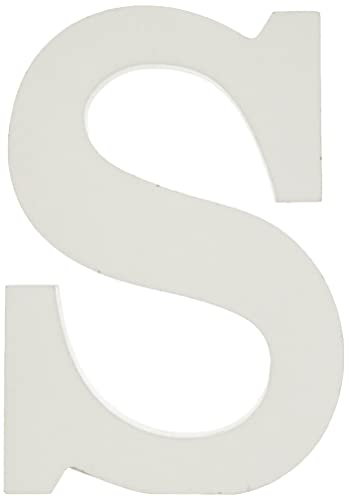 Rayher 62670000 MDF- Buchstabe S, weiß, 11 cm, Stärke 2 cm, 3D-Buchstaben Holz, Holz-Buchstaben groß Rayher 62670000 MDF- Buchstabe S, weiß, 11 cm, Stärke 2 cm, 3D-Buchstaben Holz, Holz-Buchstaben groß von Rayher