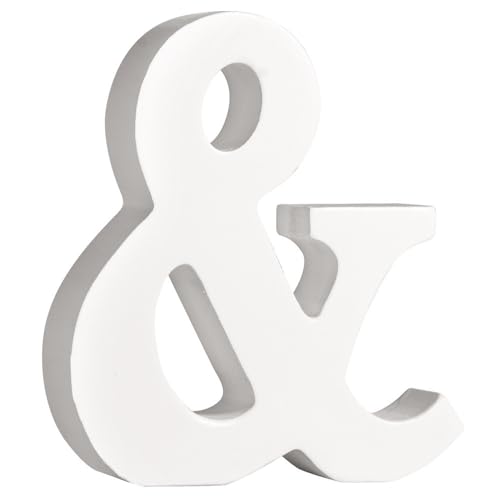 Rayher 62678000 MDF- Zeichen &, weiß, 11 cm, Stärke 2 cm, 3D-Buchstaben Holz, Holz-Buchstaben groß Rayher 62678000 MDF- Zeichen &, weiß, 11 cm, Stärke 2 cm, 3D-Buchstaben Holz, Holz-Buchstaben groß von Rayher