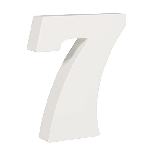 Rayher 62707000 MDF- Zahl 7, weiß, 11 cm, Stärke 2 cm, 3D-Zahl Holz, Holz-Zahl Rayher 62707000 MDF- Zahl 7, weiß, 11 cm, Stärke 2 cm, 3D-Zahl Holz, Holz-Zahl von Rayher