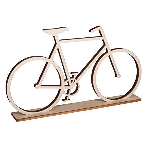 Rayher 62814000 Holz-Fahrrad, zum Stellen, FSC 100% Sortiert 20x11cm, SB-Btl 1Stück von Rayher