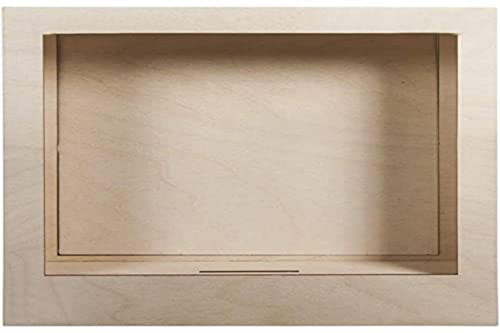 Rayher Hobby Rayher Hobby Rayher 62854505 Holzbausatz 3D-Motivrahmen, FSC zertifiziert, natur, 24 x 24 x 6,6 cm, 8teilig, zum basteln und bemalen von Rayher