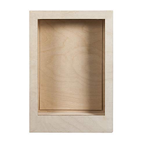 Rayher Hobby Rayher Hobby Rayher 62855505 Holzbausatz 3D-Motivrahmen, FSC zertifiziert, natur, 20 x 30 x 6,6 cm, 8teilig, zum basteln und bemalen von Rayher