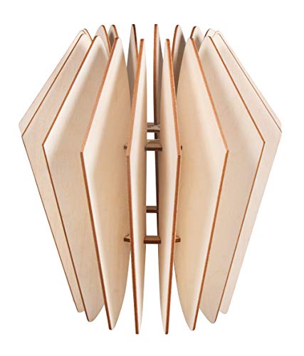 Rayher Bastelset Holz Lamellenlampe Kopenhagen, skandinavisches Design, aus Naturholz, FSC Mix Credit, 22x22x23,5cm, 20tlg, Box 1Set, Lampenschirm für Stehlampe oder Hängelampe, 62900505 Rayher Bastelset Holz Lamellenlampe Kopenhagen, skandinavisches Design, aus Naturholz, FSC Mix Credit, 22x22x23,5cm, 20tlg, Box 1Set, Lampenschirm für Stehlampe oder Hängelampe, 62900505 von Rayher