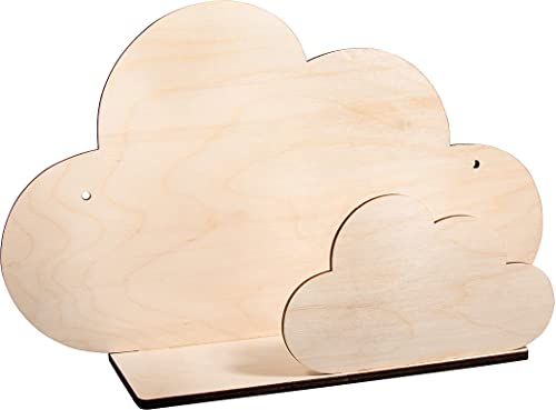 Rayher Holzbausatz Regal Wolke, FSC Mix Credit, natur, 35x10x21cm, 5-teiliger Bausatz, Kinderregal aus Holz, zum Bemalen, 62975505 Rayher Holzbausatz Regal Wolke, FSC Mix Credit, natur, 35x10x21cm, 5-teiliger Bausatz, Kinderregal aus Holz, zum Bemalen, 62975505 von Rayher