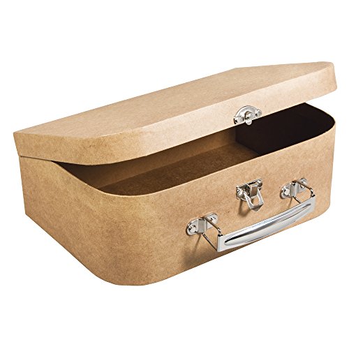 Rayher 67206000 Pappmaché Koffer, 24 x 16 x 8 cm, FSC zertifiziert, mit Metallgriff und Schnappverschluss, kleiner Koffer aus Pappmaché, Bastelkoffer, Utensilienkoffer, Pappmachébox, Natur Rayher 67206000 Pappmaché Koffer, 24 x 16 x 8 cm, FSC zertifiziert, mit Metallgriff und Schnappverschluss, kleiner Koffer aus Pappmaché, Bastelkoffer, Utensilienkoffer, Pappmachébox, Natur von Rayher