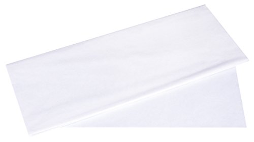 Rayher 67270102 Seidenpapier, weiß, 50x75cm, 5 Bogen, 17g/m², lichtecht, farbfest, leicht transparentes, dünnes Papier, Geschenkpapier, Papier zum Basteln von Rayher
