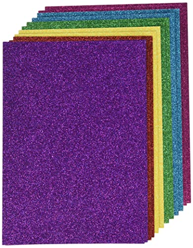 Rayher 67363000 Glitterpapier Mix - Bunt, selbstklebend, 12 Blatt, DIN A5, 14,8 x 21 cm, 130g/m2, 6 Farben sortiert, Glitzer-Papier zum Basteln, natur, normal Rayher 67363000 Glitterpapier Mix - Bunt, selbstklebend, 12 Blatt, DIN A5, 14,8 x 21 cm, 130g/m2, 6 Farben sortiert, Glitzer-Papier zum Basteln, natur, normal von Rayher