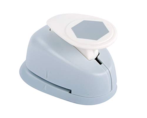 Rayher 69195000 Motivstanzer Hexagon, 2,54 cm ø, 1 Zoll, geeignet zum Stanzen von Papier/Karton bis 200g/m2, Motivlocher Sechseck, Grau Rayher 69195000 Motivstanzer Hexagon, 2,54 cm ø, 1 Zoll, geeignet zum Stanzen von Papier/Karton bis 200g/m2, Motivlocher Sechseck, Grau von Rayher