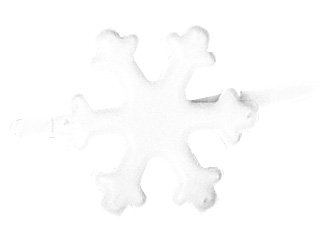 Rayher 7868302 Brads Schneeflocke , 1,5 cm, Blisterbox 25 Stück, weiÃŸ von Rayher