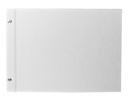 Rayher Hobby Rayher Album, weiß, geschraubt, Querformat, DIN A4, 25 Blatt, 200 g/m2, 8161200 von Rayher