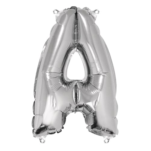 Rayher 87042606 Buchstabe A Party-/Buchstaben-/Folienballon, silber, 40cm hoch, XXL, zum Befüllen mit Luft, für Geburtstag, Hochzeit und Co Rayher 87042606 Buchstabe A Party-/Buchstaben-/Folienballon, silber, 40cm hoch, XXL, zum Befüllen mit Luft, für Geburtstag, Hochzeit und Co von Rayher
