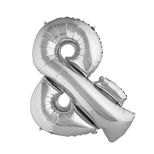 Rayher Hobby Rayher 87070606 Folienballon &, silber, 40cm hoch, XXL Partyballon zum Befüllen mit Luft, Buchstabenballon für Geburtstag, Hochzeit & Co Rayher Hobby Rayher 87070606 Folienballon &, silber, 40cm hoch, XXL Partyballon zum Befüllen mit Luft, Buchstabenballon für Geburtstag, Hochzeit & Co von Rayher