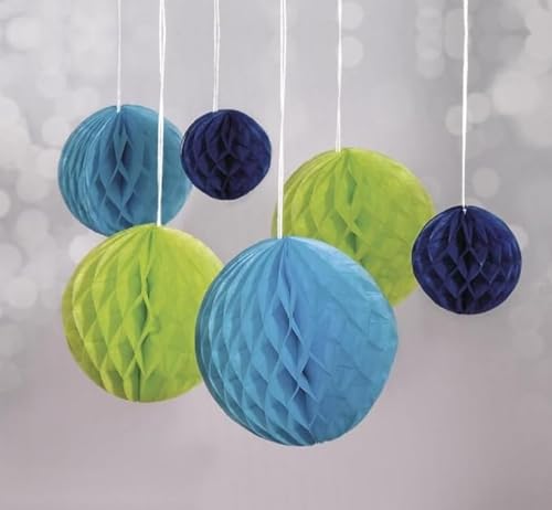 Rayher 87078000 Wabenbälle, Honeycomb, Seidenpapier, 5+8+10cm, H. Blau/ H.Grün / D. Blau, Hänge- und Tisch Dekoration, passen zu Girlanden und Pompoms bei Geburtstagen, Hochzeiten + Fotoshootings Rayher 87078000 Wabenbälle, Honeycomb, Seidenpapier, 5+8+10cm, H. Blau/ H.Grün / D. Blau, Hänge- und Tisch Dekoration, passen zu Girlanden und Pompoms bei Geburtstagen, Hochzeiten + Fotoshootings von Rayher