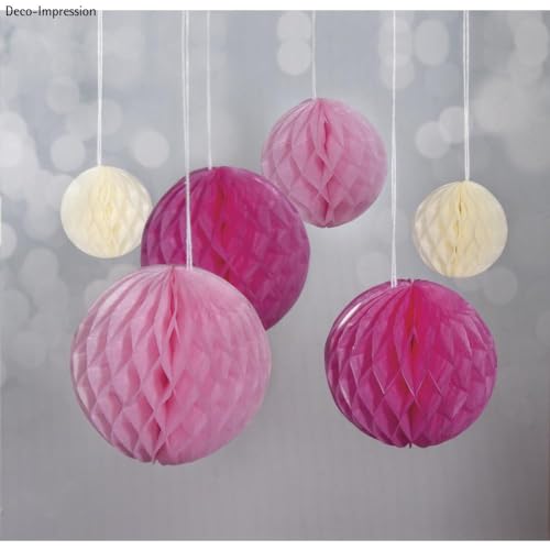 Rayher 87079000 Wabenbälle, Honeycomb, Seidenpapier, 5+8+10cm, Pink/ Rosa / Beige, Hänge- und Tisch Dekoration, passen zu Girlanden und Pompoms bei Geburtstagen, Hochzeiten + Fotoshootings Rayher 87079000 Wabenbälle, Honeycomb, Seidenpapier, 5+8+10cm, Pink/ Rosa / Beige, Hänge- und Tisch Dekoration, passen zu Girlanden und Pompoms bei Geburtstagen, Hochzeiten + Fotoshootings von Rayher